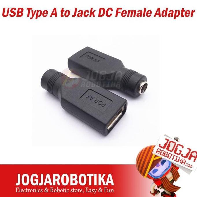 NARBU Female USB Type A to Jack DC Female Adapter