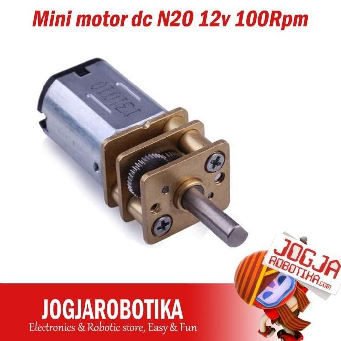 OMBAGE Mini Motor DC N20 12V 100Rpm Metal Gear Gearbox 100 rpm