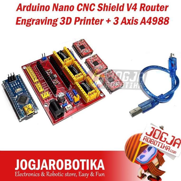 NARBU Arduino Nano CNC Shield V4 Router Engraving 3D Printer