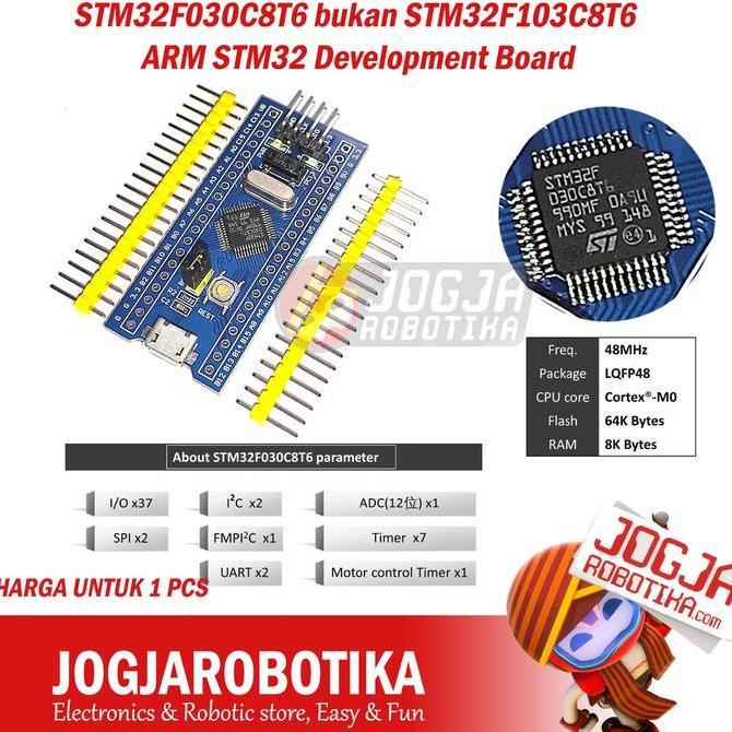 CORELA STM32F030C8T6 bukan STM32F103C8T6 ARM STM32 Development Board