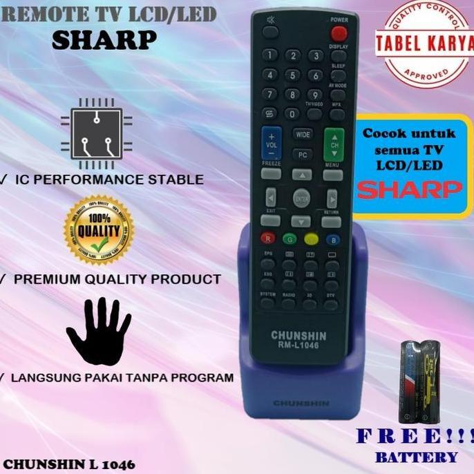 PARANE REMOTE REMOT TV LCD LED SHARP AQUOS 32"INCH MULTI UNIVERSAL