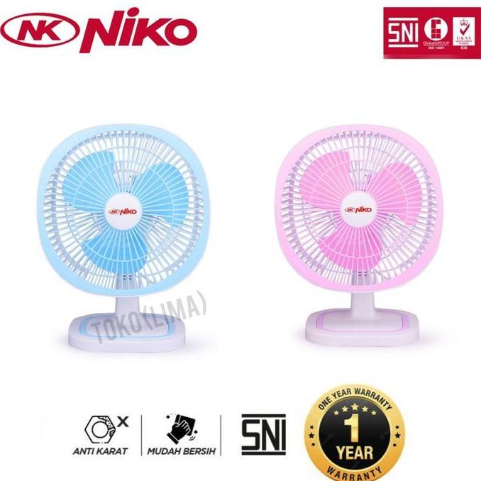 TERLARIS DESK FAN NIKO NKD 1201 KIPAS MEJA NKD1201 12 INCH MURAH GARANSI SNI