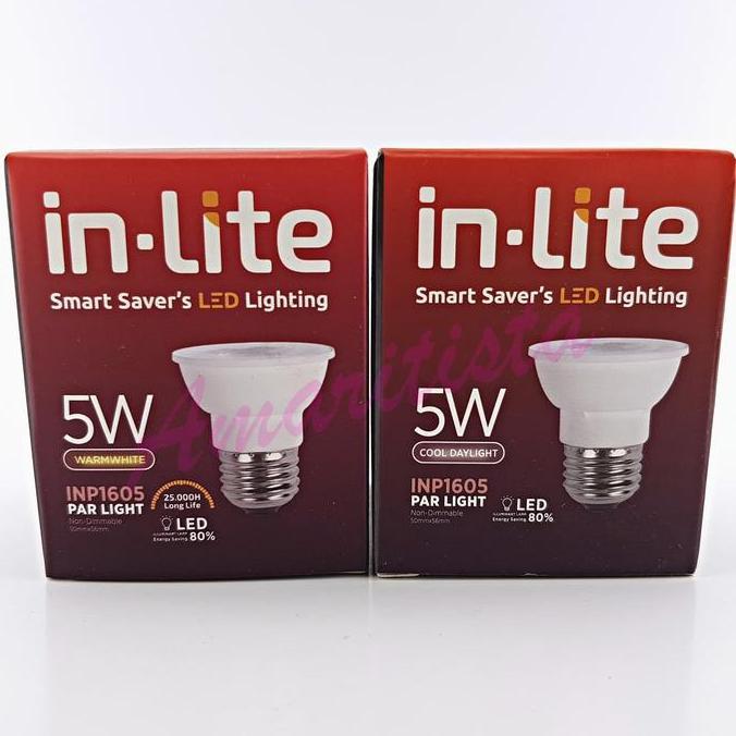 Lampu Cup Sorot IN LITE Spot LED 5Watt E27 PAR1605