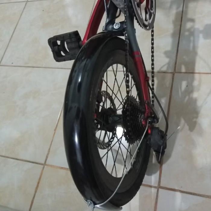 New Spakbor Slebor Fender Sepeda Lipat Seli 20 Inch Hitam Original Dan Terpercaya