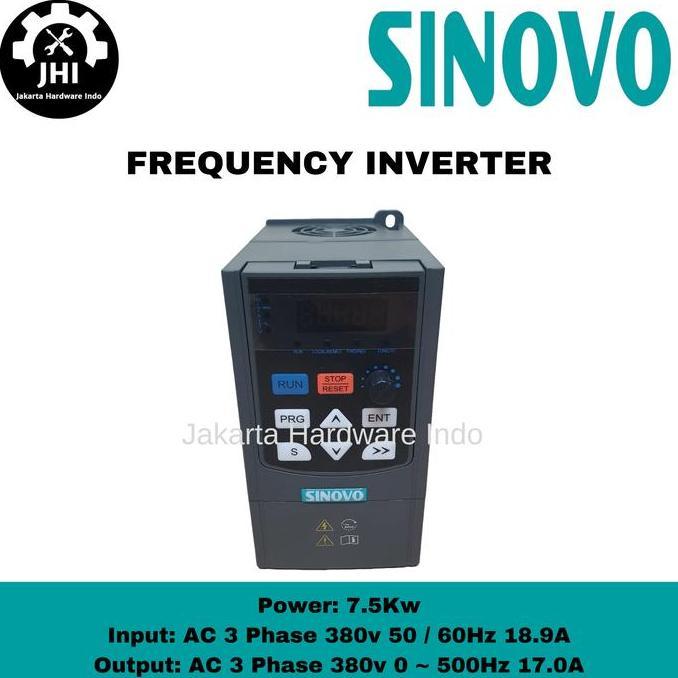 INVERTER VFD 7.5KW/10HP 380V 3Phase Variable Frequency Drive SINOVO