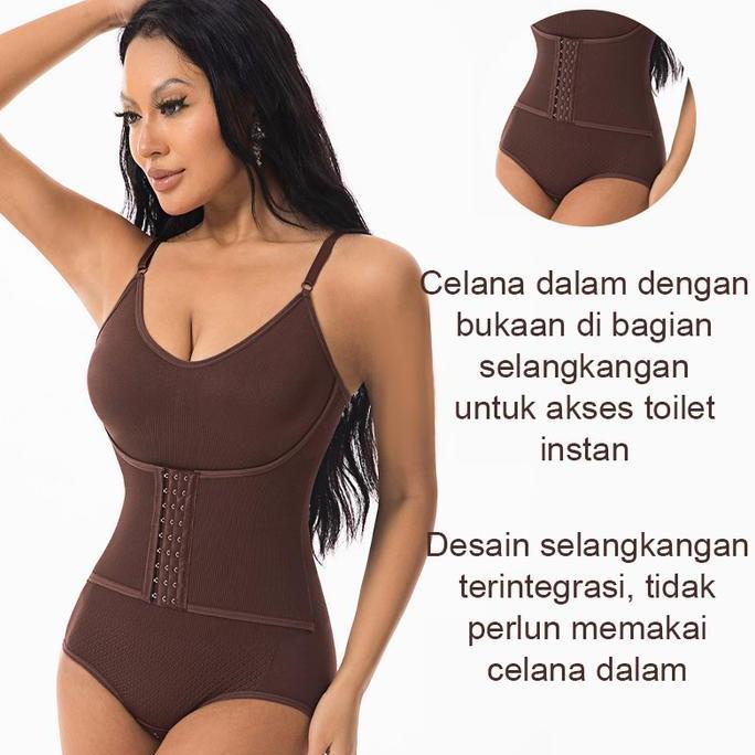 ready(stock) Full Body Suit/Korset Seluruh Badan/Pembentuk Badan /Pakaian Pelangsing Badan/Korset Pe