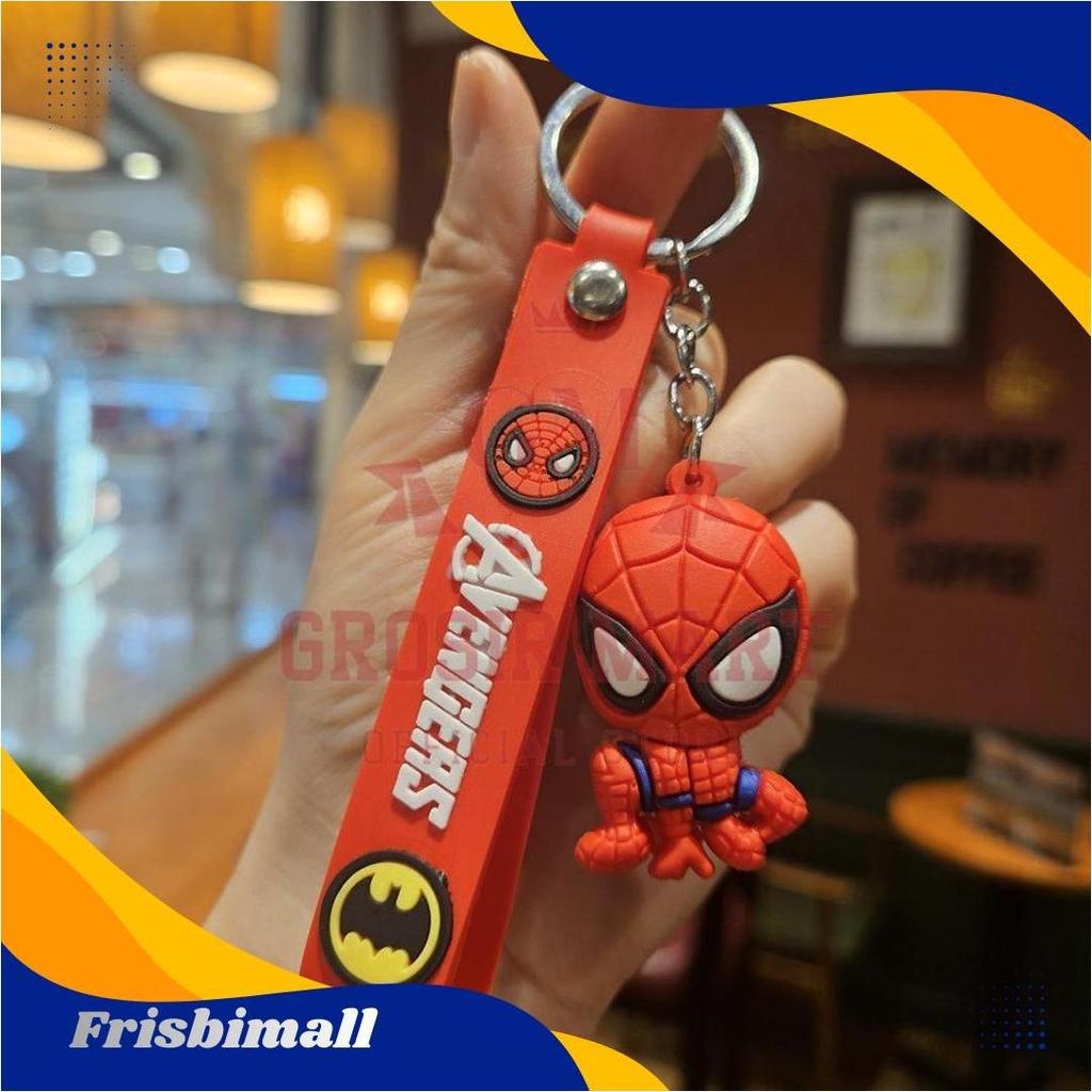 Gantungan Kunci Avengers Batman Iron man Spiderman Silikon Tebal / Ganci Avengers / Ganci Batman / G