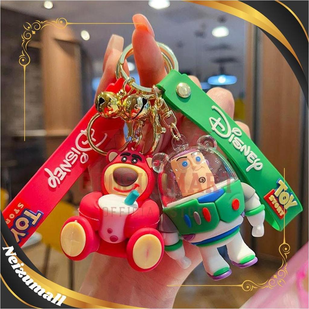 Gantungan Kunci Toy Story Lotso Silikon Besar / Ganci Disney Toy Story Lotso / Ganci Boenka Toy Stor