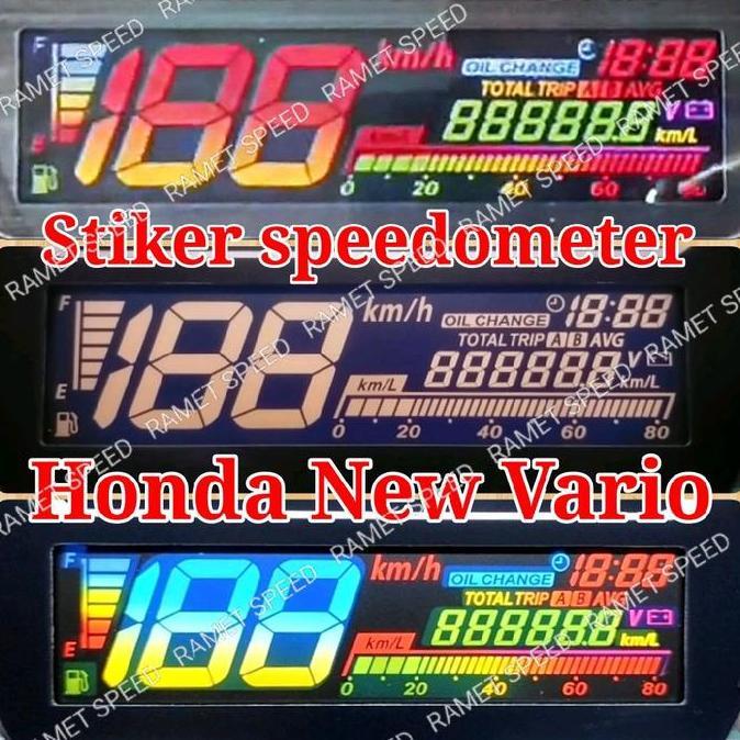 TERLARIS STIKER CUSTOM SPEEDOMETER HONDA NEW VARIO STIKER WARNA SPEEDOMETER VARIO NEW