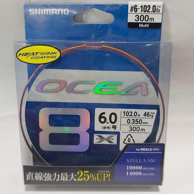 Senar PE Shimano Ocea X8 PE6 300m Original