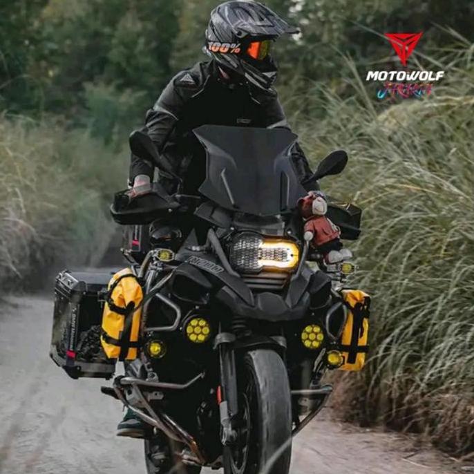 NEW MOTOWOLF CRASHBAR BAG TAS MOTOR TOURING SIDEBAG WATERPROOF MDL 0715 ORI