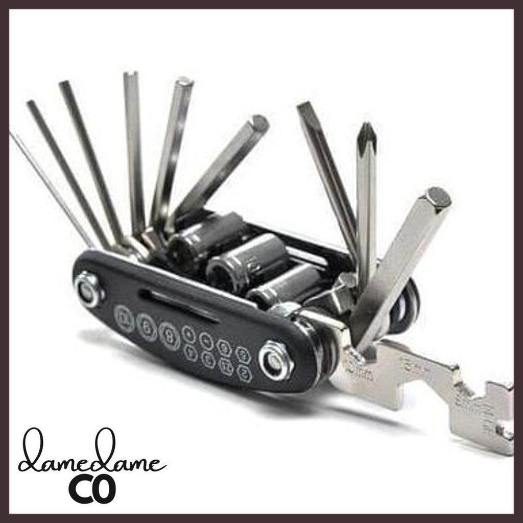 Bisa Cod Kunci Set Lipat Mini 16In1 Kunci Shock Obeng Multifungsi Kunci L Pas Sepeda Original