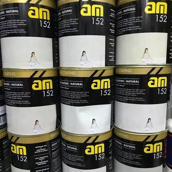 Cat pelapis batu alam vernis AM 152 AM152 stone coating natural (doff)