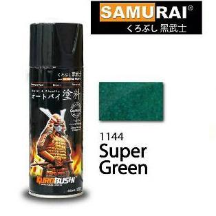Samurai Paint Super Green 1144/Hijau Metalik/Cat Semprot/Pylox/Pilok