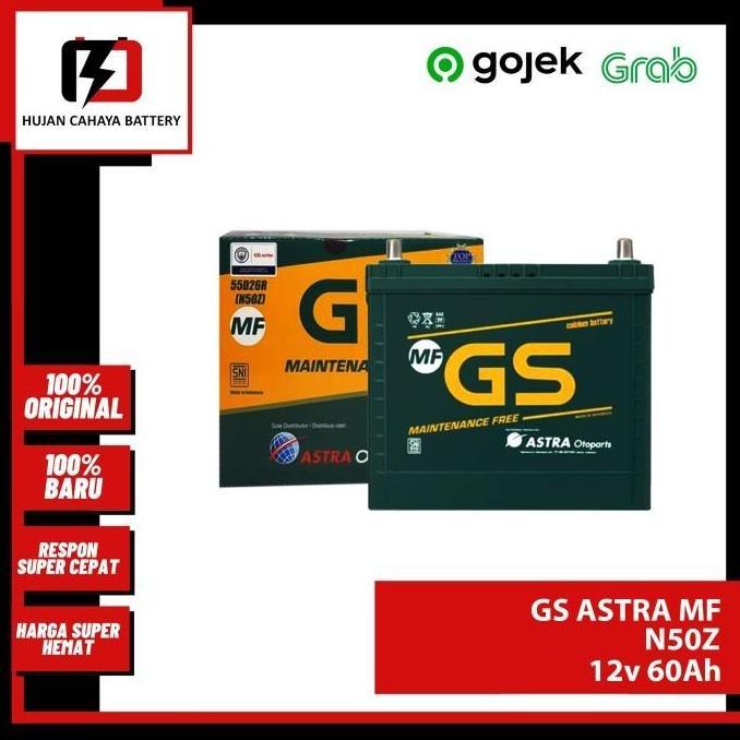 Aki Mobil GS-ASTRA MF N50Z/ N-50-Z / N 50Z - Aki TOYOTA KIJANG KAPSUL