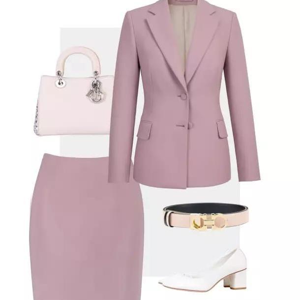 set jas rok wanita /setelan jas kerja wanita /jas cewe /blejer wanita formal