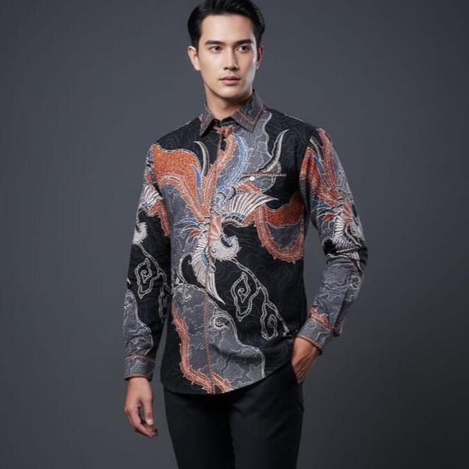 Batik Cantik Exclusive - ZENARA | Batik Pria premium smock sutra ATBM mewah jahitan bordir smock mew