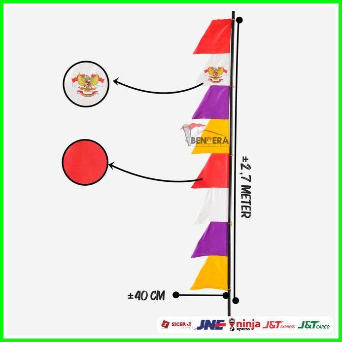 UMBUL UMBUL MERAH PUTIH 1 KODI / 20PCS