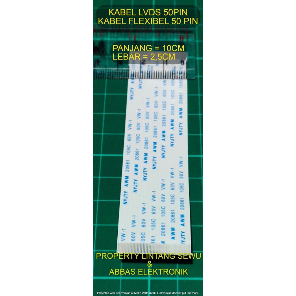 KABEL LVDS 50PIN KABEL FLEXIBEL 50 PIN FLEXI TIKON LED LCD TV Kabel