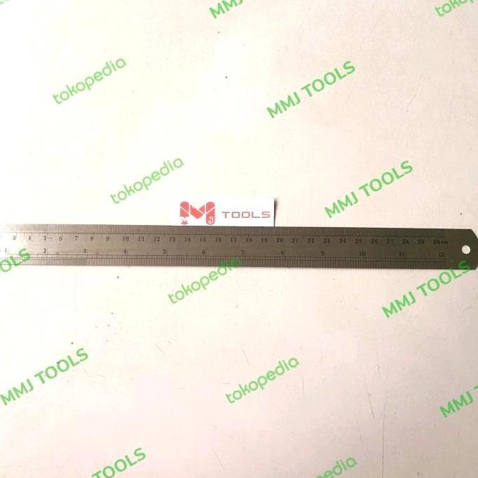 Ready Penggaris Besi 30cm - Mistar besi 30cm
