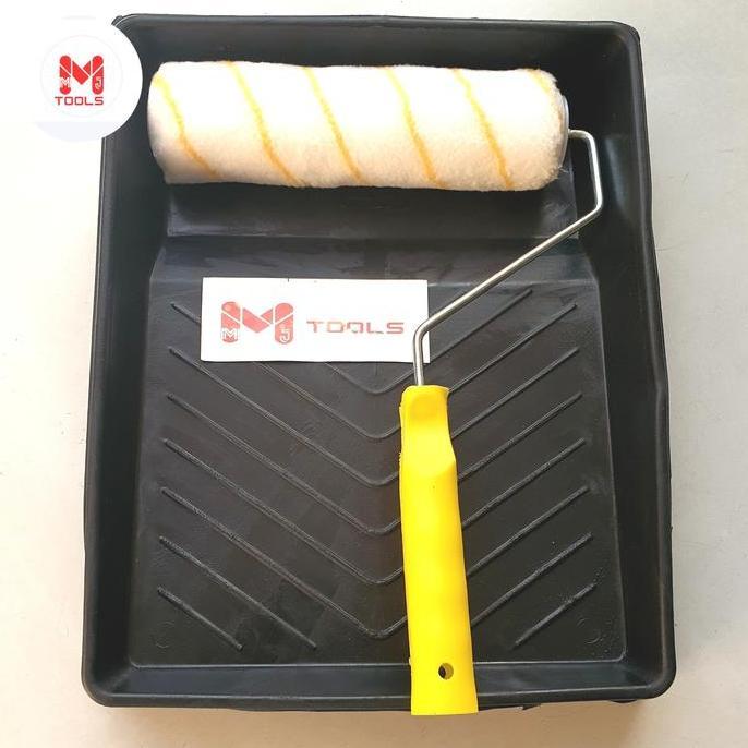 Ready Paket Kuas Roll dan Bak Cat - Paket Bak Cat dan Kuas Roll - Paket kuas roll 9" dan Bak Cat SUP