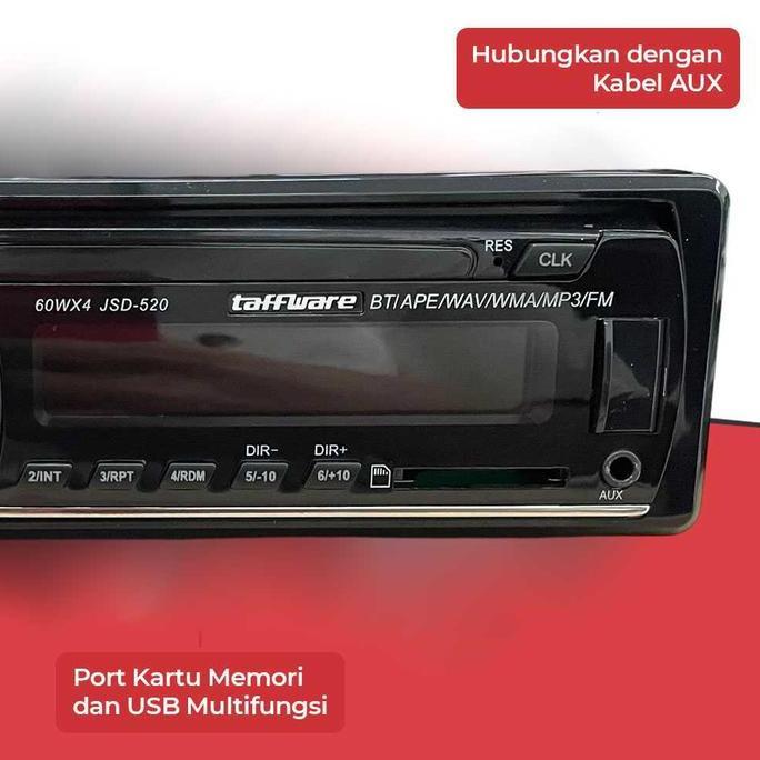 Taffware Tape Mobil MP3 Player Audio Car Bluetooth - JSD520