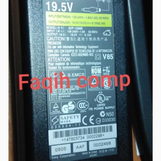 Adaptor TV Sony BRAVIA 50-6 0inch 19.5V 6.15A