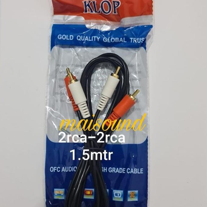 KABEL RCA TO RCA 1.5 METER KABEL RCA 2 TO RCA 2 1.5METER