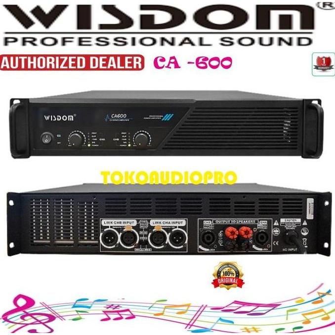 Promo Power Wisdom Ca600 / Ca800 / Ca1000  2-Channel Power Amplifier Wisdom Ca-600  / Ca-800   / Ca-
