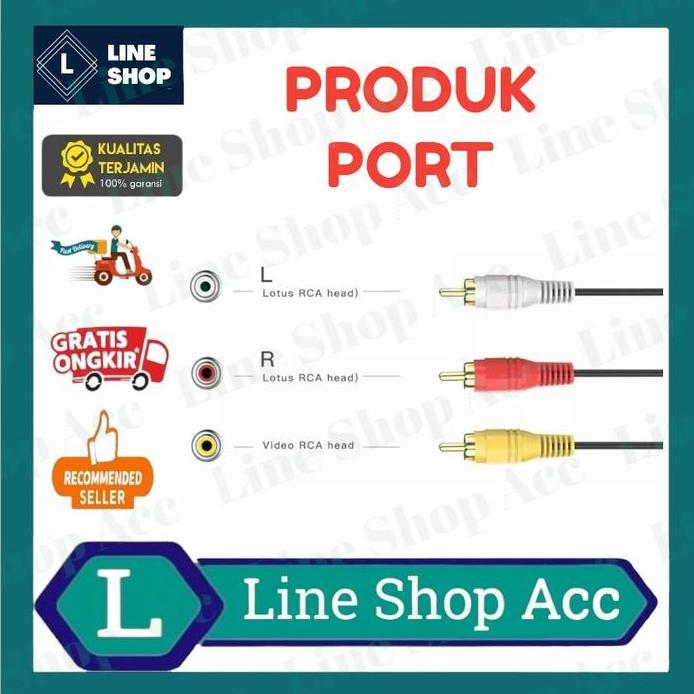 KABEL RCA To RCA 3-3 / KABEL 3RCA To 3RCA / KABEL RCA AV VIDEO