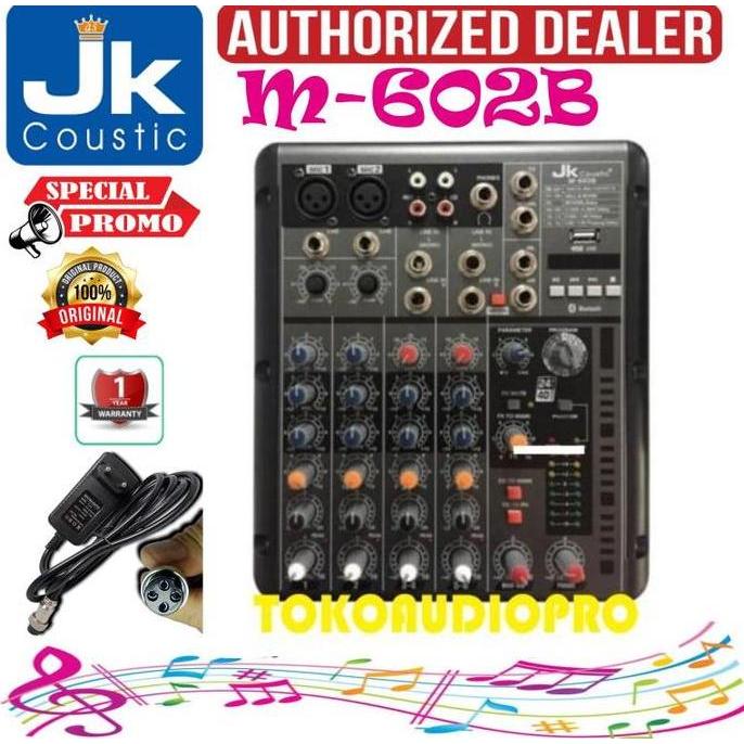 Kualitas Terjamin Jk Coustic M602B Mixer Audio Jk Coustic M-602B