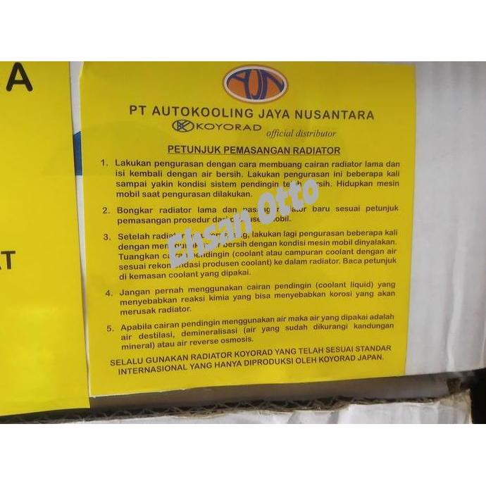 ONDERDIL MOBIL RADIATOR NISSAN TERRANO PREMIUM ORIGINAL KOYORAD BY JAPAN MURAH OEM SESUAI SPESIFIKAS