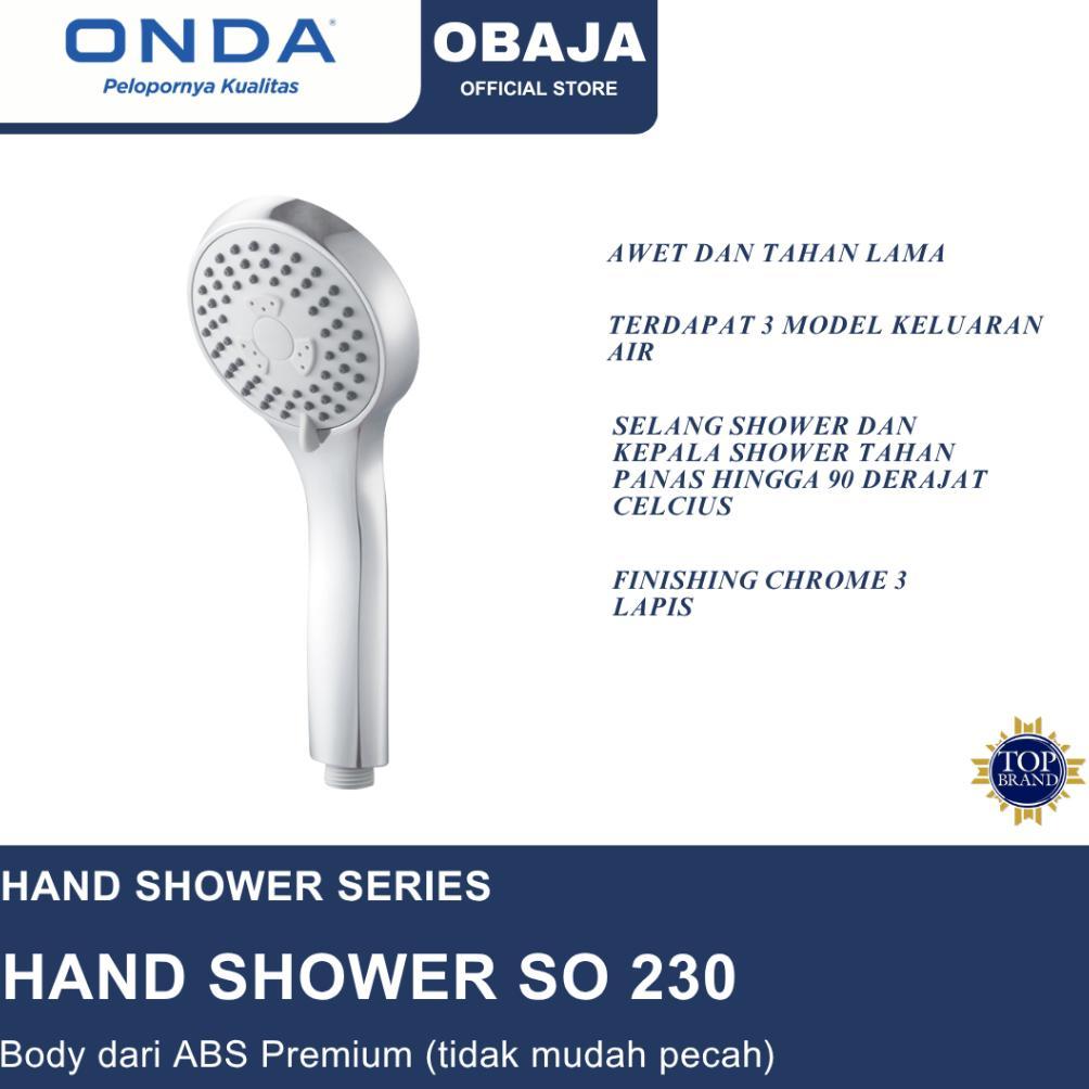 Onda Hand Shower SO 230 / Hand Shower Onda / Shower Mandi SO 230 Onda
