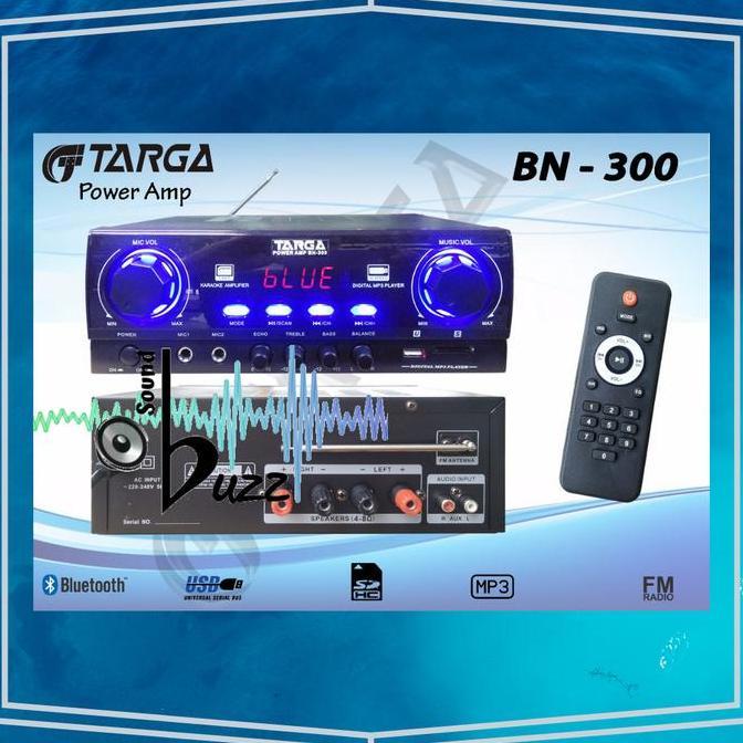 Produk Terbaru Targa Digital Karaoke Amplifier Tr Bn 300 + Remote Kontrol + Bluetooth