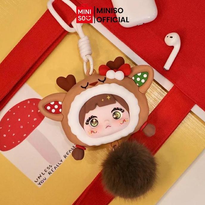 MINISO Nommi - Christmas Capsule Silicone Earphone Case Tempat Airpods Kotak Earphone