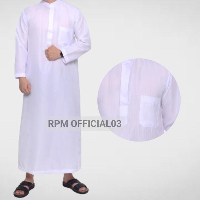 New Baju Jubah Katun Gamis Reguler Pria Arab Dewasa Terbaru Cowok Mesir Kancing Muslim Lengan Panjan