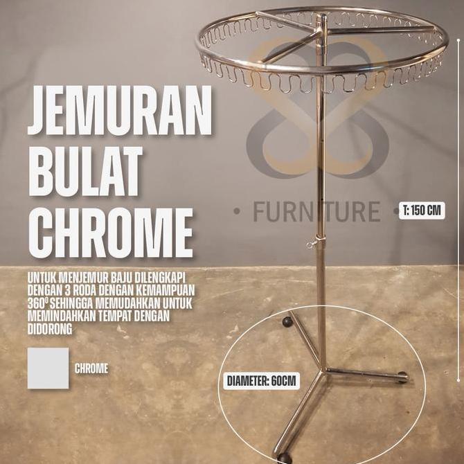 Jemuran / Jemuran Baju Bulat / Jemuran Baju Bulat Stainless