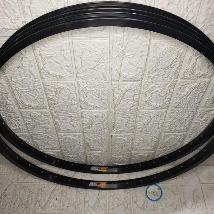 Rims Velg 26 ARAYA VP21 Rim 36H ETRTO 559 Single Wall AV Brake Line Sepeda MTB Federal Hitam / Silve