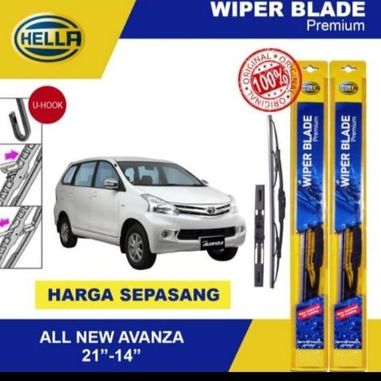 HELLA premium blade sepasang wiper kaca depan mobil all new avanza