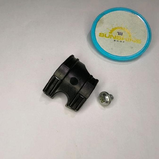 Klem Cable Guide Bawah Frame BB Bottom Bracket Jalur Kawat Inner Shifter PVC Plus Baut Sepeda MTB Fe