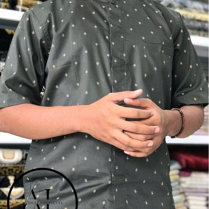 New Baju Koko DL/Kemeja Koko Dewasa Bahan Katun Motif Lengan panjang & pendek