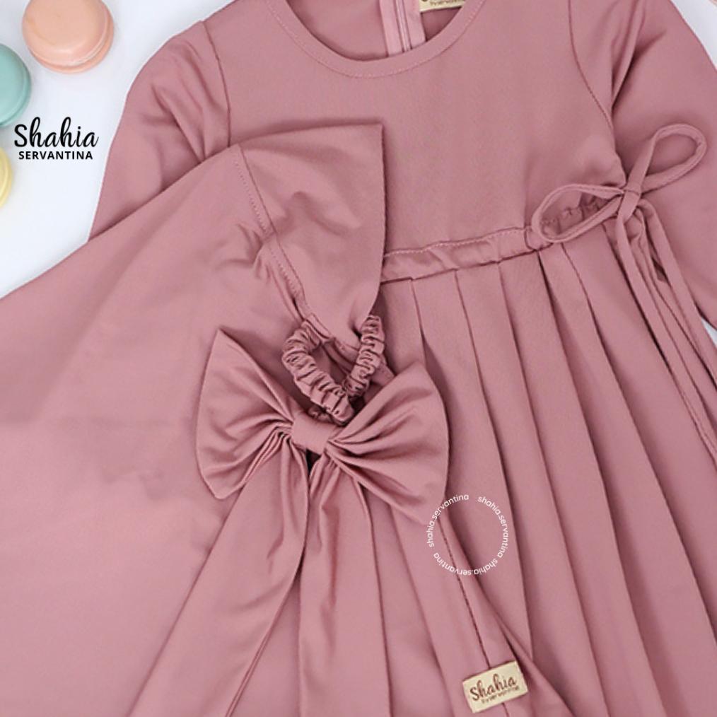 Hemat Shahia Servantina - [Satu Set Jilbab] Zivana Set Dress Gamis Anak Perempuan