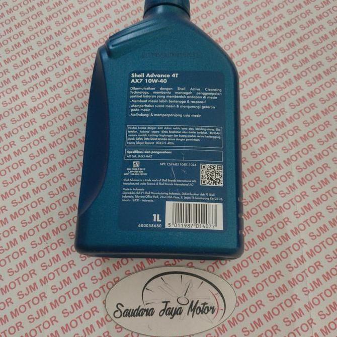 OLI SHELL ADVANCE AX7 1LITER