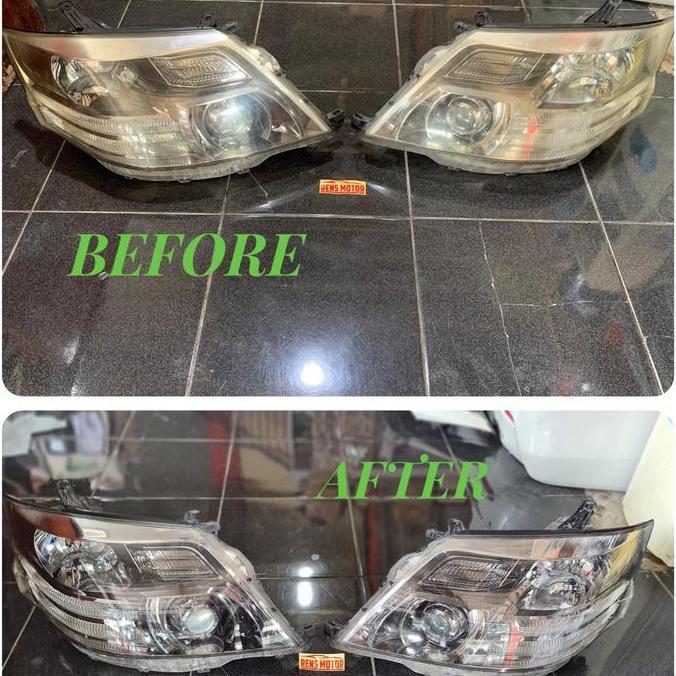 Detailing lampu / Nano burn coating headlamp mobil