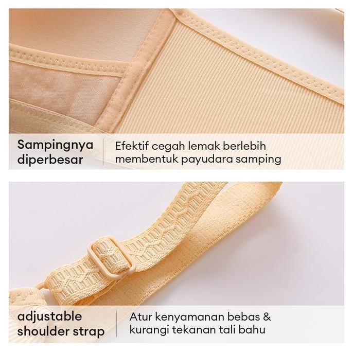 Promo Bra Menyusui Tanpa Jahitan Kait Depan Tanpa Kawat Bahan Katun Bernapas Cocok Untuk Ibu Hamil 5