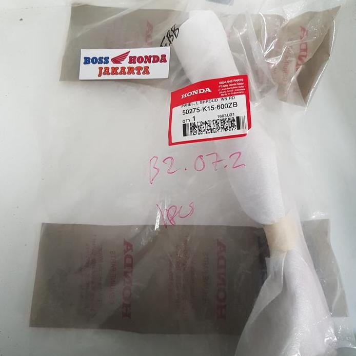 COVER BODY DEPAN ATAS KIRI MERAH HONDA NEW CB150R STREETFIRE K15M ORI AHM