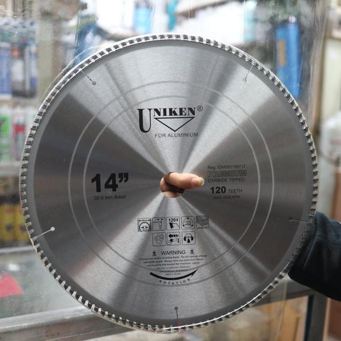CORELA gergaji pisau potong alumunium 14" x 120T circular saw blade