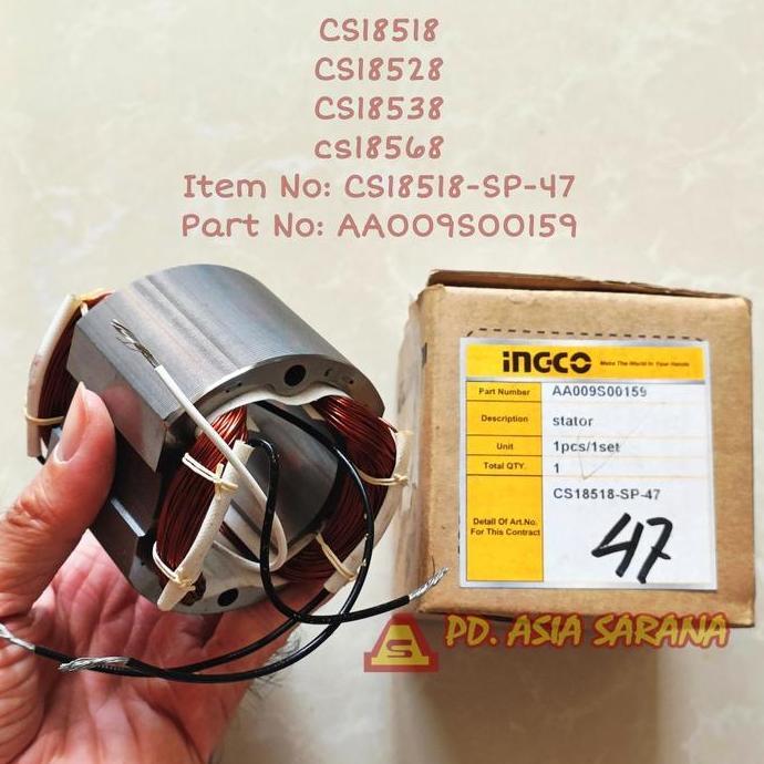 LEBOU Stator Circular Saw 7" Inch INGCO CS18518-SP-47 Spul Mesin AA009S00159