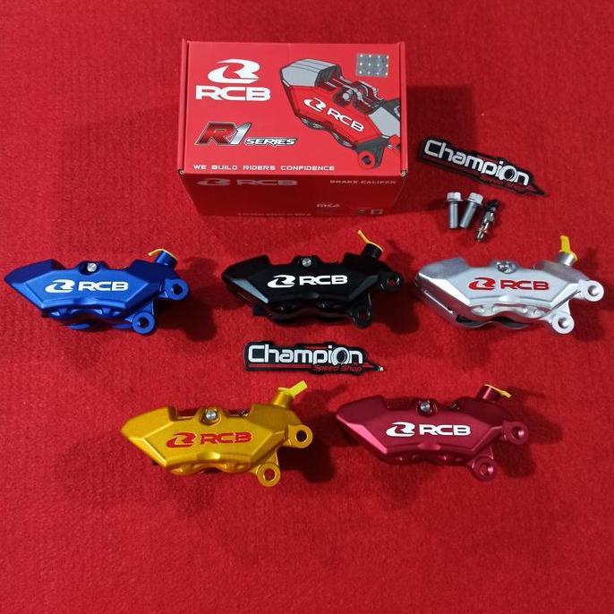 Kaliper Rem Depan Kanan RCB Racing Boy R1 Series 4 Piston P4 4P