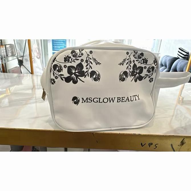 Msglow - ISI (pouch,f wash,toner,krim siang,krim malam,serum booster)  -Paket Wajah MS Glow Terbaru 